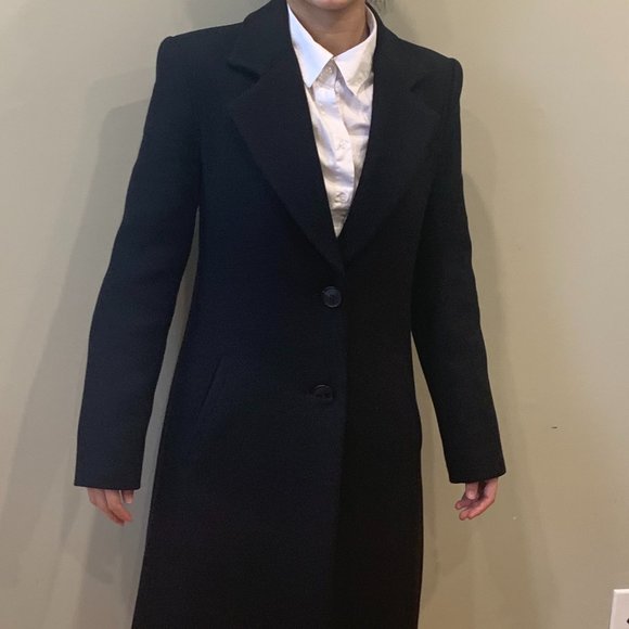 Zara Long Black Coat - Men's style coat - Picture 11 of 12